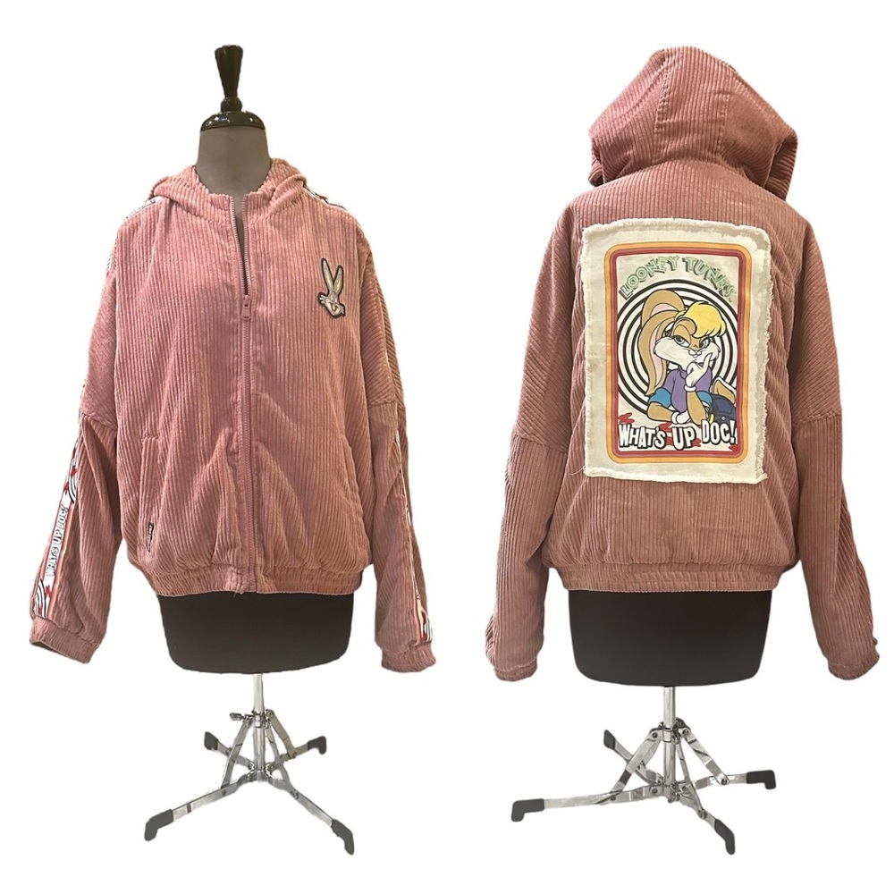 Members Only Looney Tunes Pink Corduroy Jacket